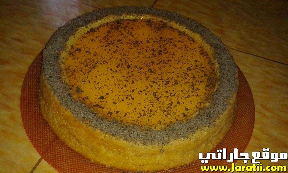 طورطة البرتقال بكريما الحليب